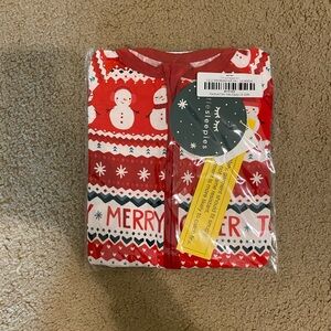 Little Sleepies Red Snowman Pajama Set